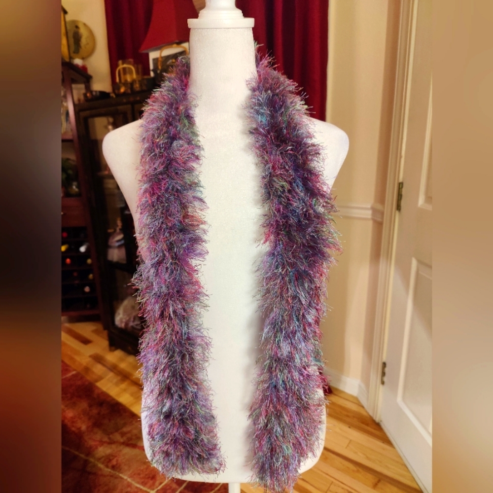 Y2K Crocheted Skinny Scarf